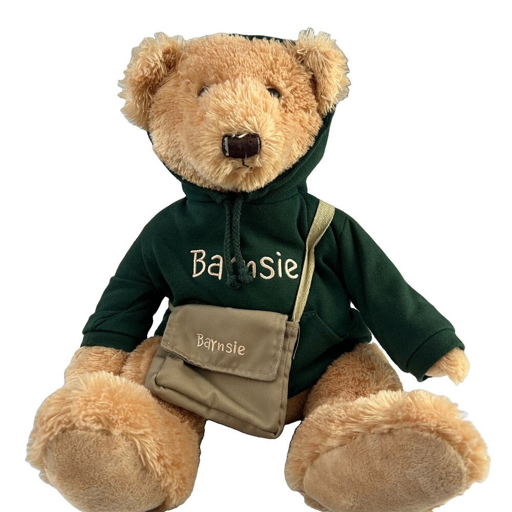 Barnes & Noble GUND Barnsie Teddy Bear Plush Hoodie Messenger Book Bag 18"